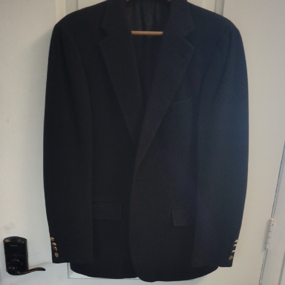 Polo Ralph Lauren Classic Black Blazer with Gold Accents
